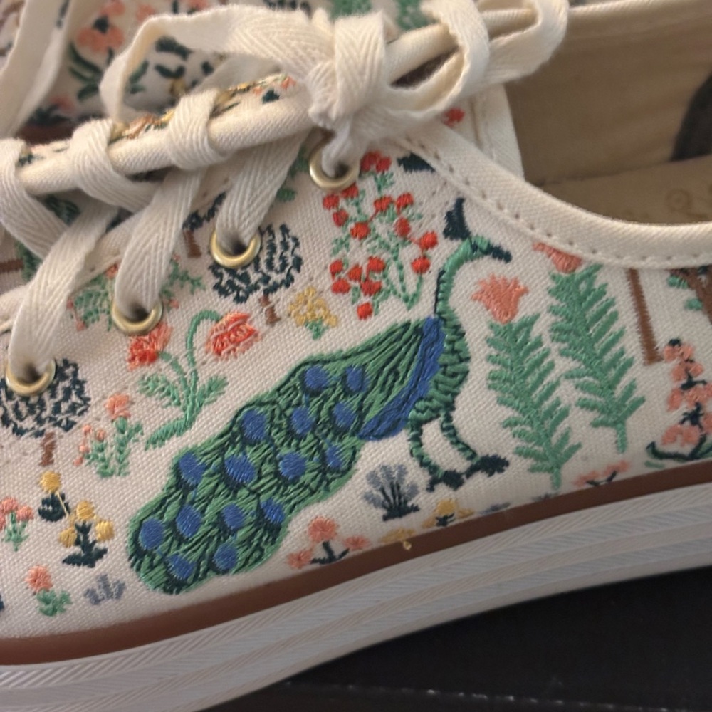 Keds X Rifle Paper Co Embroidered Sneakers - Picture 3 of 11